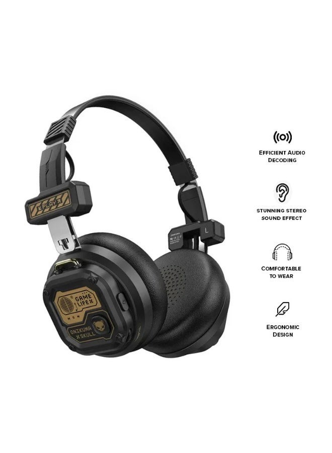 Onikuma GT803 Gaming Wireless Bluetooth Headset – Powerful Sound, 50H Battery, Clear Microphone – Black - Image 1