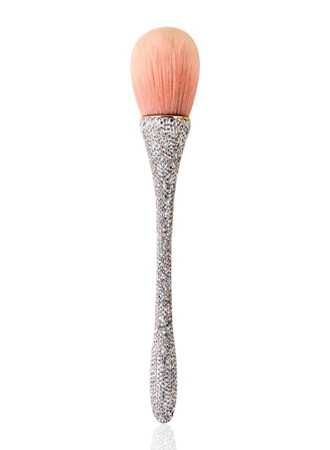 JERCLITY 1 Piece Powder Makeup Brushes Blush Brush Super Large Face Makeup Brushes Kabuki Brushes for Powder Cosmetic Nail Dust Brush Loose Powder Brush Makeup Tool(White Diamond) - Image 1