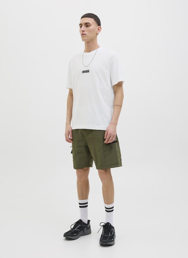 JACK & JONES Jcosago Logo Slub Crew Neck T-Shirt  - Image 4