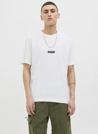 JACK & JONES Logo Crew Neck Regular Fit T-Shirt