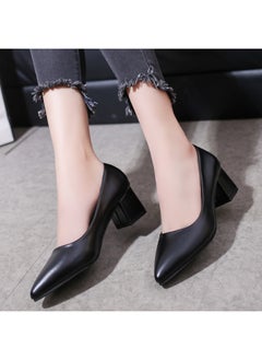 Low Heel Women Dressy Office Lady Shoes Fashion Ladies Comfort Elegant Women Casual Thick Small Heels Solid Color Sleek Commuter Office Lady Shoes - pzsku/Z5E55C4B597752891FE6FZ/45/_/1718195425/15613cb7-d3f1-4561-a6ab-16484fb5c901