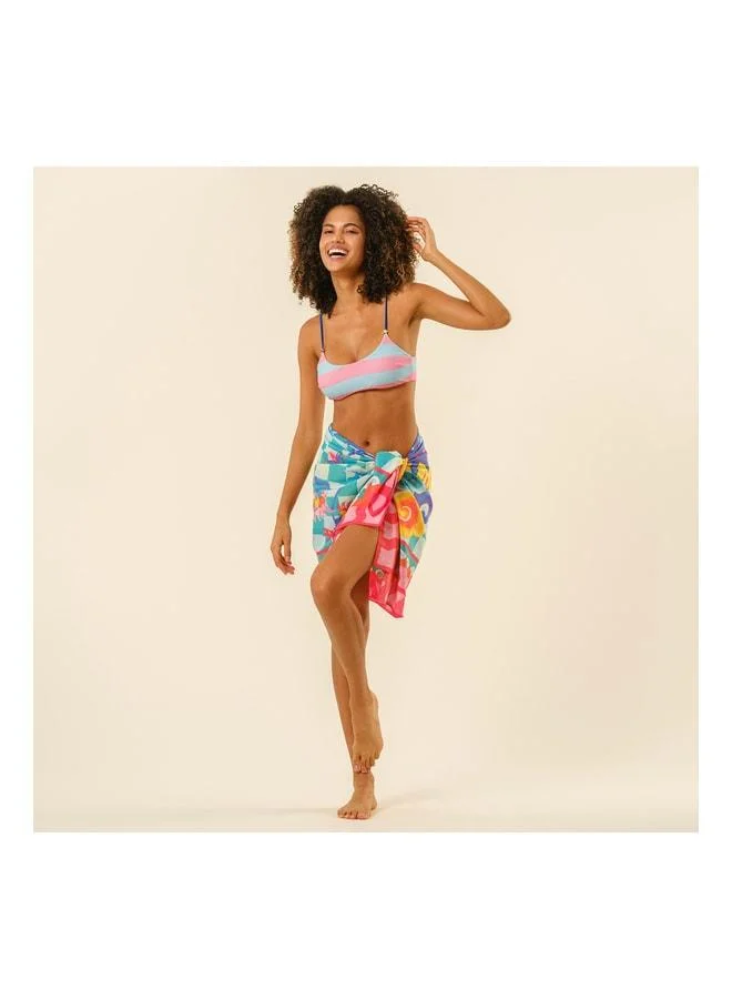 Prinkipo Bikini Top 23x21 cm Pink - Blue.
