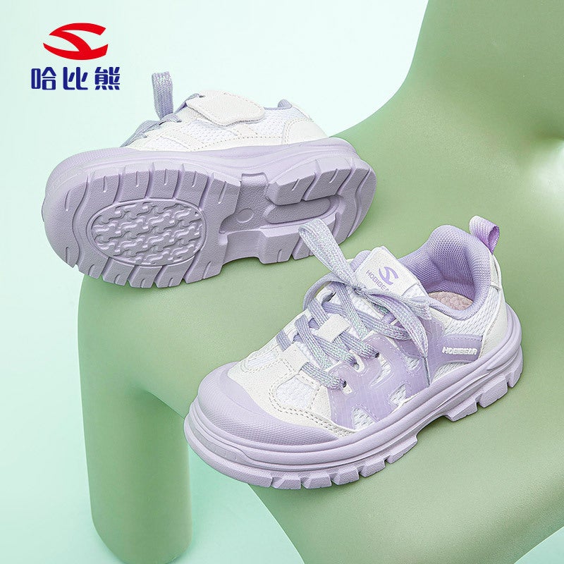 Habixiong 25 Spring Double Net Children'S Sneaker Breathable School Girls Father Shoes Anti-Collision Casual Shoes - Image 3
