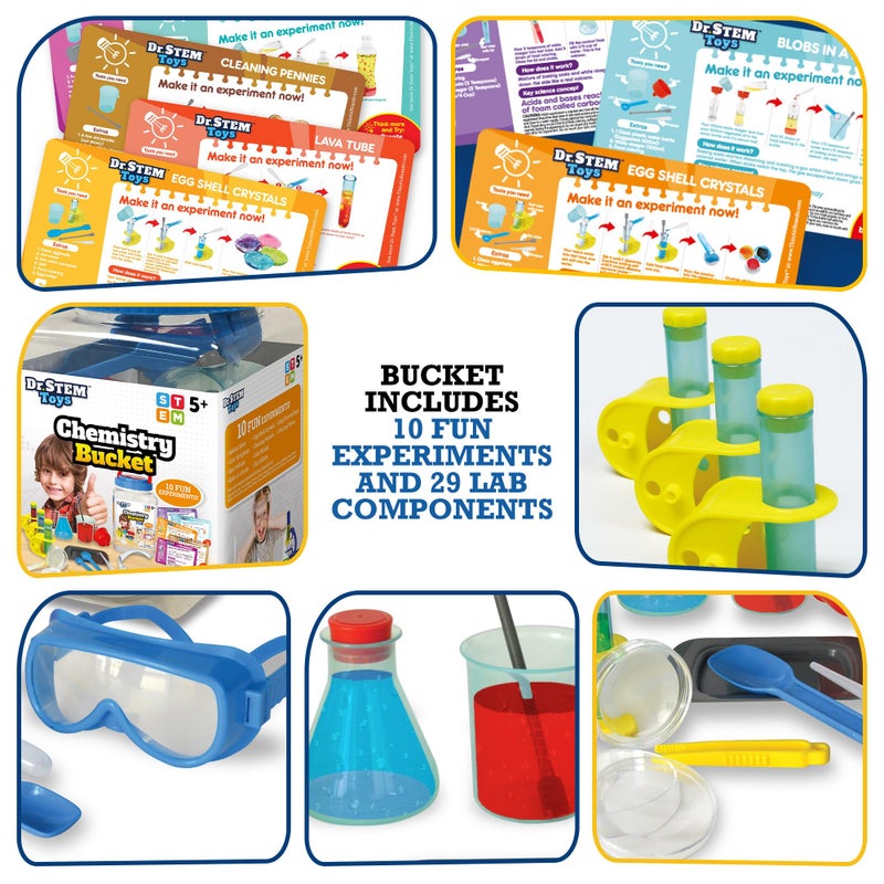 Dr. STEM Toys - Kids First Chemistry Set Science Kit | 29 Lab Elements Includes 10 Easy Experiments | Safe and Non-Toxic Ideas for Kids | Stem Experiments, Learning & Educational Toys - Image 3