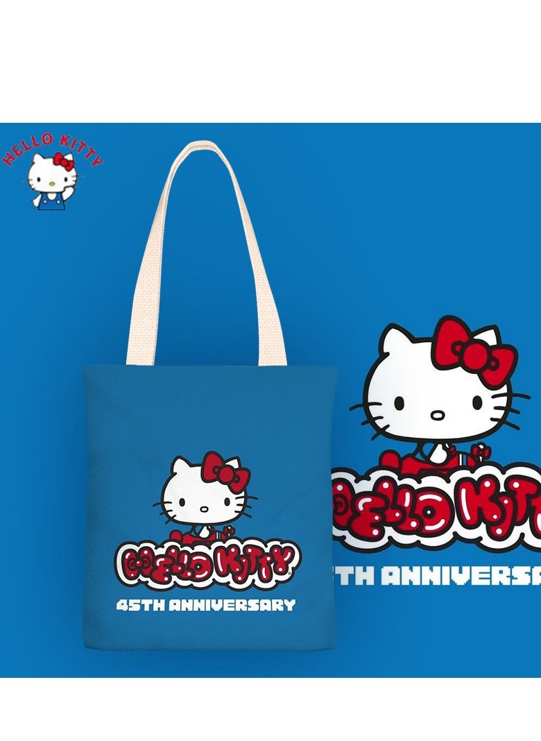Hello Kitty Cartoon Sanrio Hello Kitty pattern canvas tote bag  - Image 1
