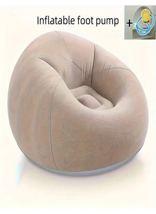 Inflatable sofa, lazy sofa chair, leisure flocked sofa, bean bag bag, outdoor inflatable furniture, foldable and easy to carry, suitable for camping, traveling, beach and family and backyard relaxation - pzsku/Z5E5611C1C94AAD2C2EE2Z/45/1749029583/fa74426e-874e-496f-898e-ff2e4012a2e0