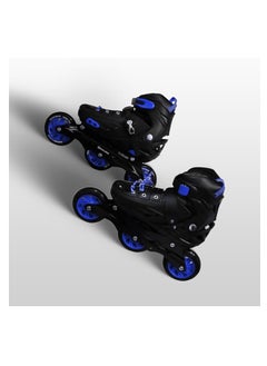 ENDLESS  EL1033 Inline Adjustable Skates Large 39 EUR (UK 5.5) - 43 EUR (UK 9) for 12 Years and Above |Aluminium Chassis and 100 mm PU Three Wheels | With ABEC 9 Bearings | Indoor and Outdoor  - Image 2