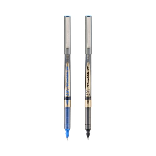 Luxor Schneider LX 815 Technoroller|Roller Ball Pen|Pack of 2-(1Blue+1Black)|Cone Tip|0.7mm|100% German Technology|Consistent Ink Flow|Smooth Writing Experience| Ideal for Students & Professionals - Image 3