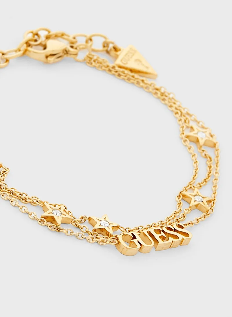 GUESS Multi Chain Charm Bracelet