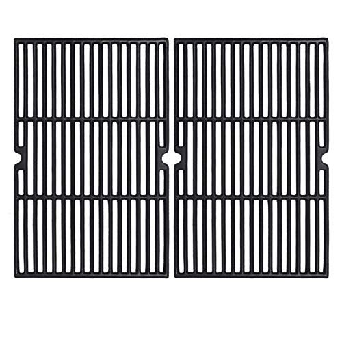 GGC 19 1/4 Inch Grill Grate Replacement for Charmglow BBQ Grillware Nexgrill Weber Jenn-Air Others, 2 PCS Porcelain Coated Cast Iron Cooking Grid (12 3/8" x 19 1/4" for Each) - Image 1