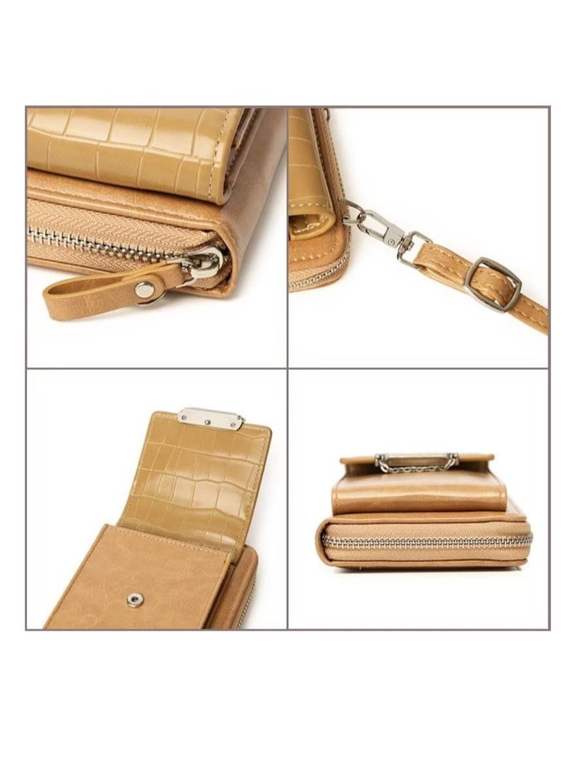Excefore - Women Crossbody Bag, PU Leather Crossbody, RFID Blocking Crossbody Phone Bag, Women Cell Phone Wallet, Should Bag, Mobile Phone Pouch - Image 1
