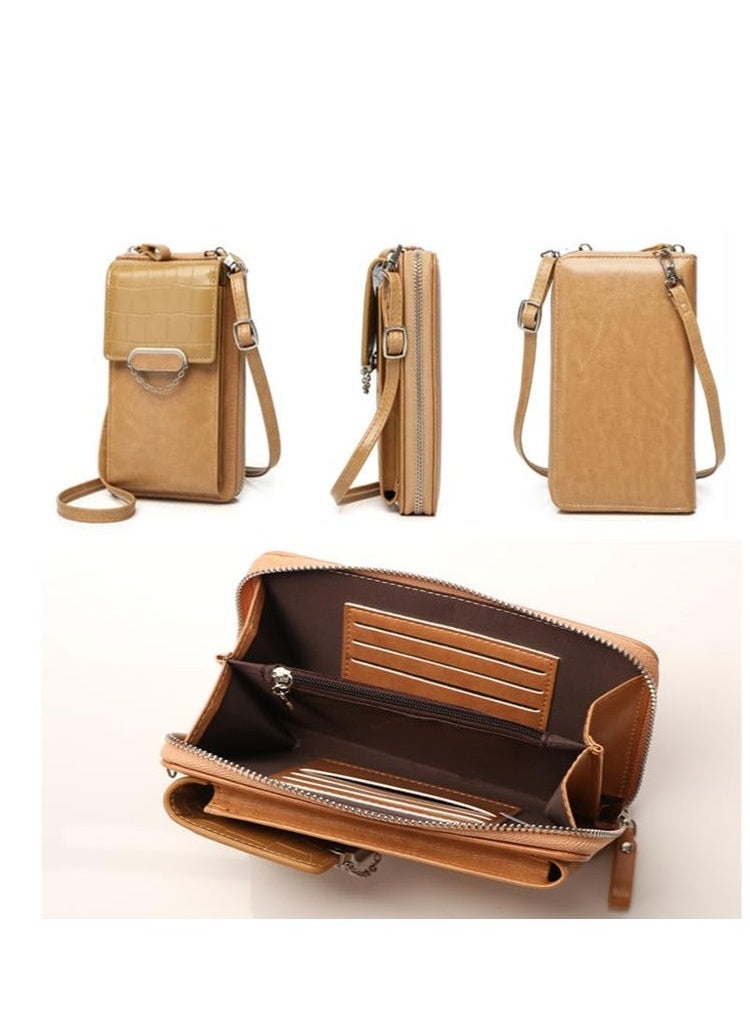 Excefore - Women Crossbody Bag, PU Leather Crossbody, RFID Blocking Crossbody Phone Bag, Women Cell Phone Wallet, Should Bag, Mobile Phone Pouch - Image 1