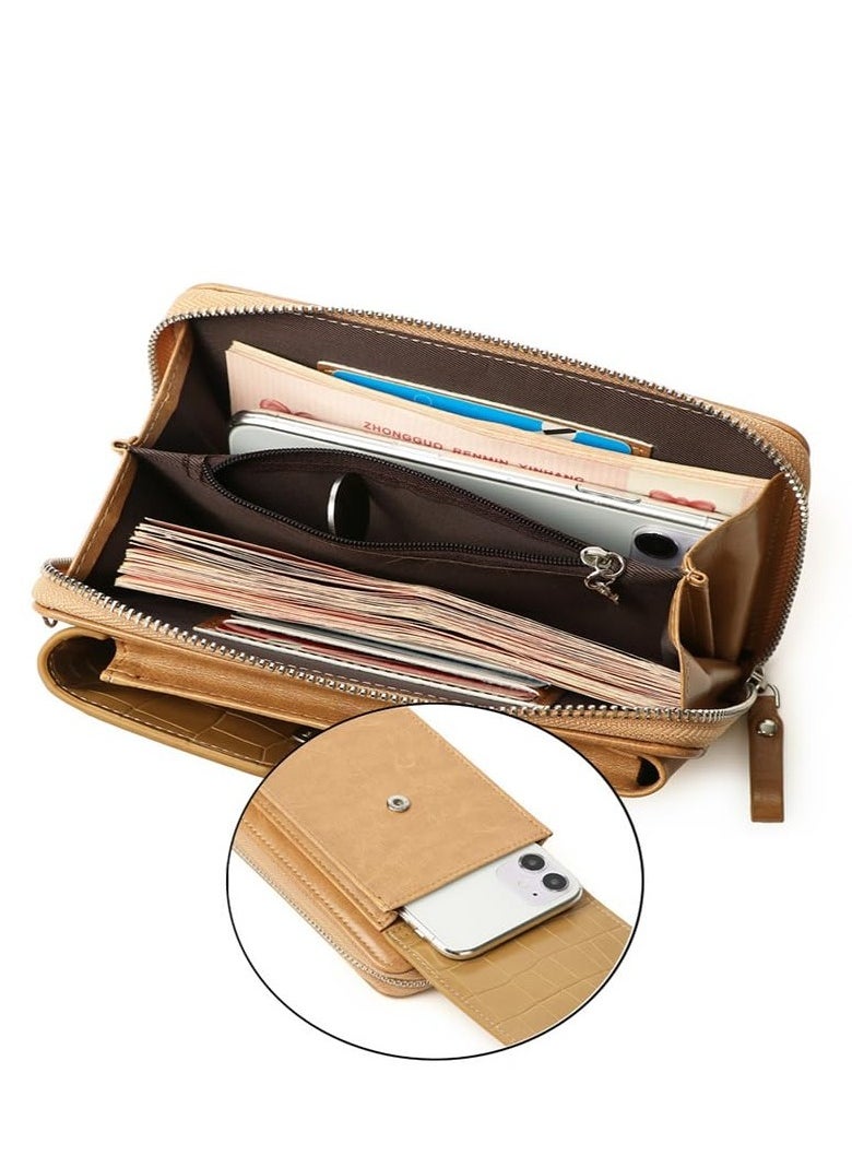 Excefore - Women Crossbody Bag, PU Leather Crossbody, RFID Blocking Crossbody Phone Bag, Women Cell Phone Wallet, Should Bag, Mobile Phone Pouch - Image 1