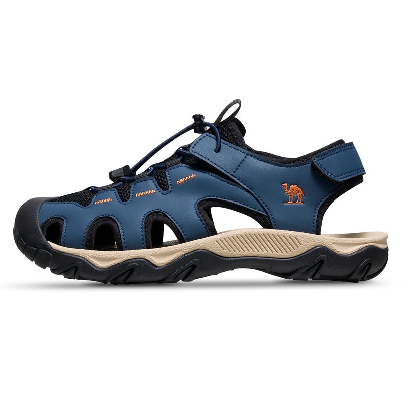 CAMEL CROWN Men's Hiking Sandals Anti-Slipping Athletic Water Shoes with Arch Support Closed Toe Outdoor Summer Camping Sport Sandal for Beach Blue 8 - Image 1