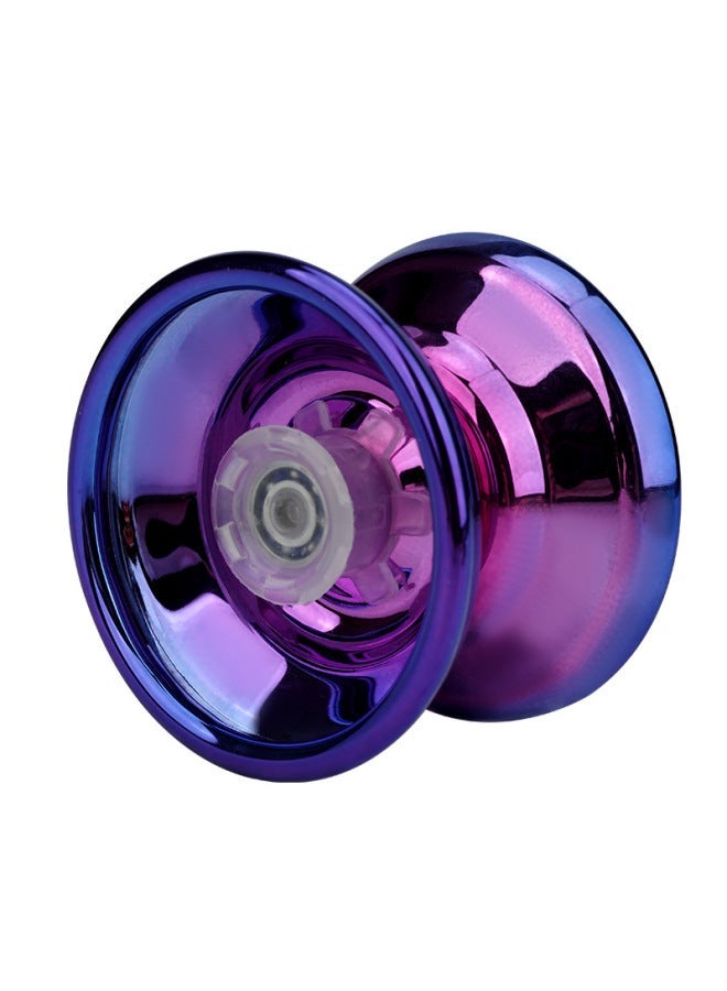 GIOIO Luminous Kids Walking Swing Automatic Sleep Yo-Yo Primary School Play Version Alloy Yo-Yo Ball Gradient Colors Dazzling Purple Ocean Blue Hot Red Outdoor Gift Everyday Wear - Image 2