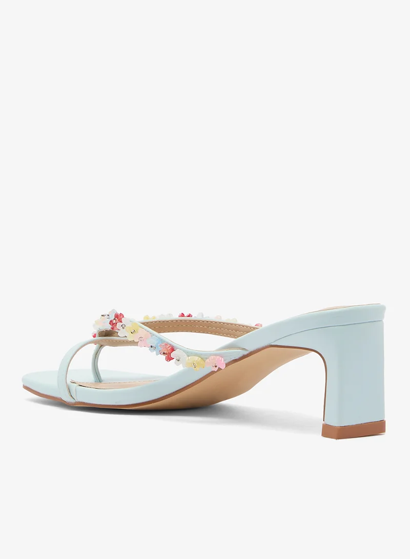 RAID  Embellished Strap Heeled Sandals for Women | Best Price UAE