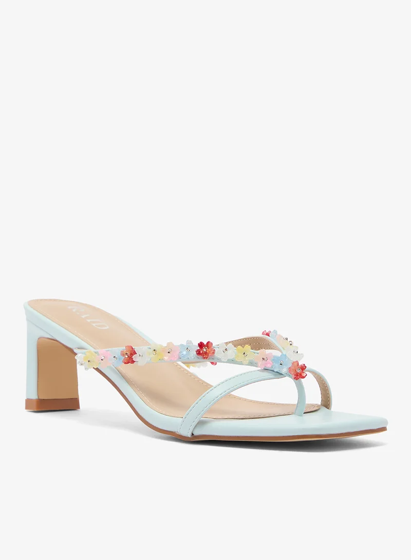 RAID Embellished Strap Heeled Sandals