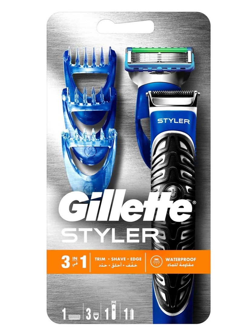ماكينة وأداة تخفيف الشعر جيليت فيوجن بروغلايد ستايلر  لجميع الأغراض - Image 4