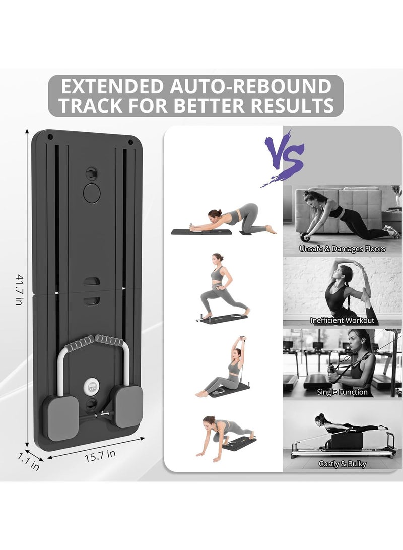 founder Pilates Board - Pilates Reformer Set, Multi-Purpose Foldable Pilates Reformer Board for Home, 5 in 1 Pilates Sliding Board - Image 4