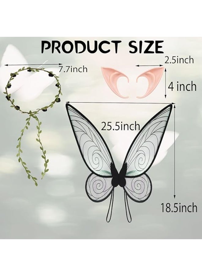 PAWSONIFY Fairy Wings for Adults Women Butterfly Wings - Dress-Up & Cosplay Props for Parties, Weddings, Masquerades & Festive Gatherings - Image 2