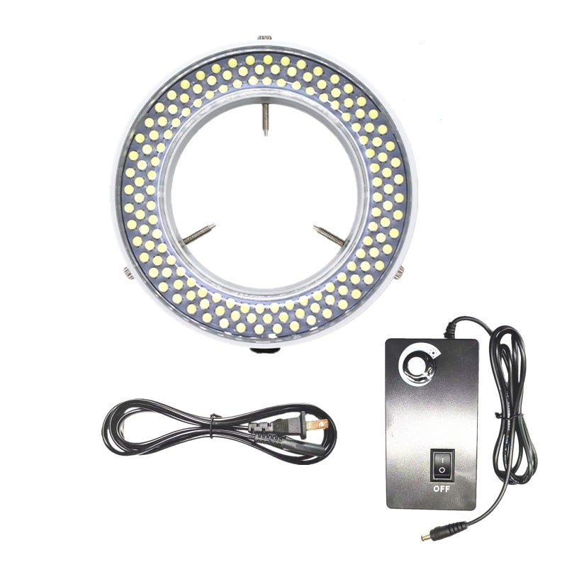 TreochtFUN Microscope Light Illuminator with Power Adapter Microscope Lighting with 144 LED Beadsfor Egsm Eyepiece Eyeshields Or EyeGuardsWhite - Image 2