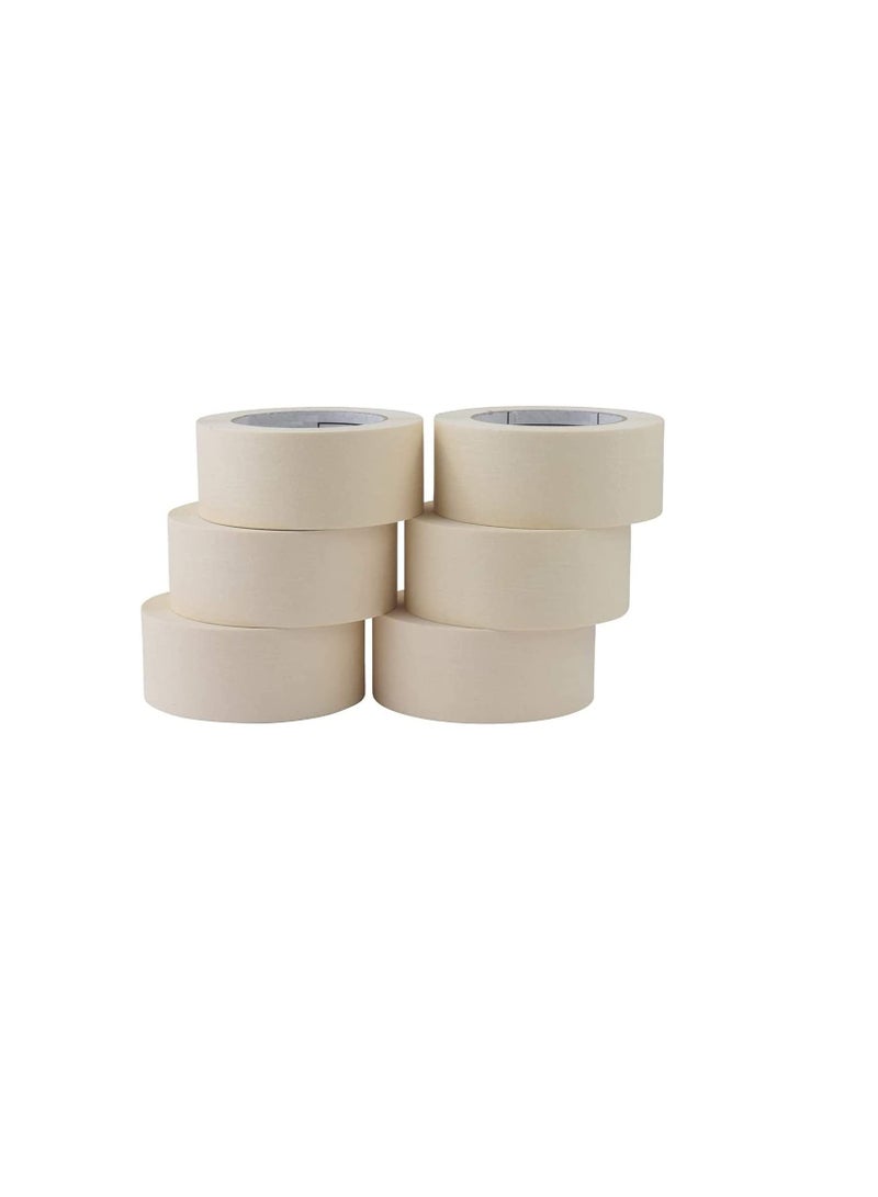 ROBUSTLINE Robustline Adhesive Masking Tape General Purpose Painter's Tape Bulk for Painting, Labeling, Packing, Craft, Art, Home, Office, School Etc. (1.5 INCH, 4)  - Image 2