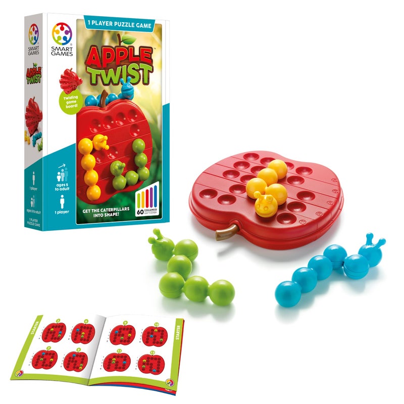 SmartGames Apple Twist Brain-Teasing Logic Puzzle Game with 60 Challenges for Ages 5+ - Image 1