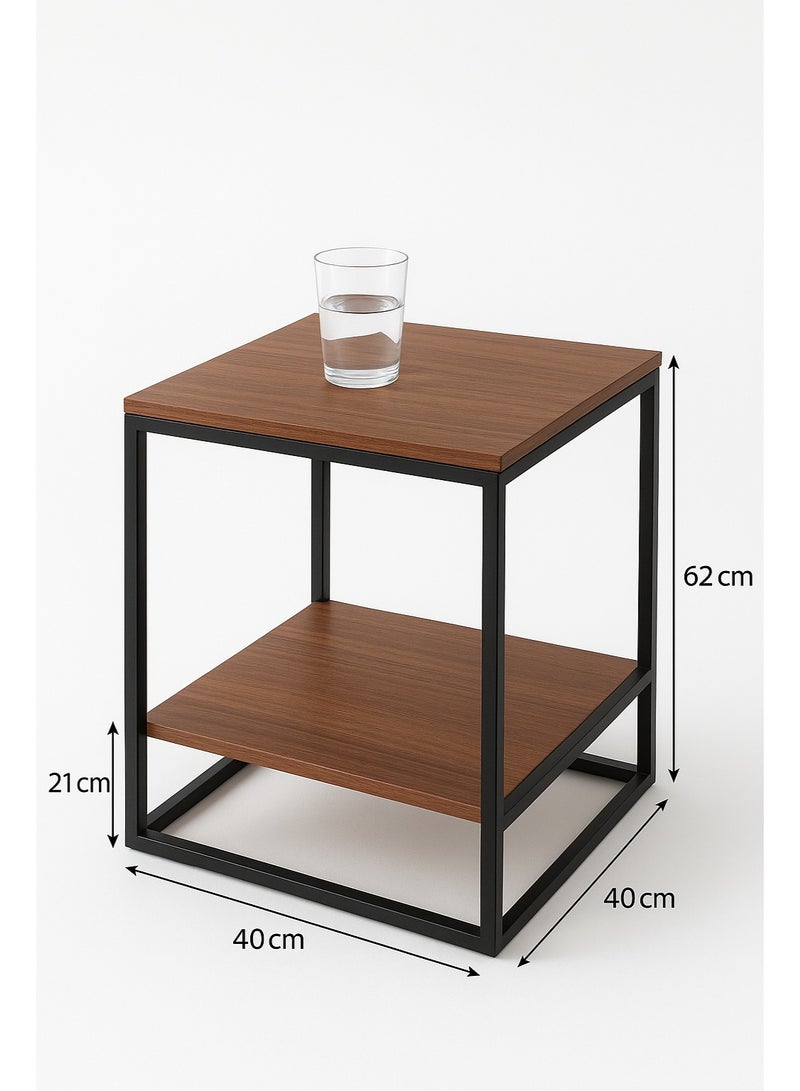 High-Quality MDF Wooden Side Table 40 cm * 40 cm - Image 1