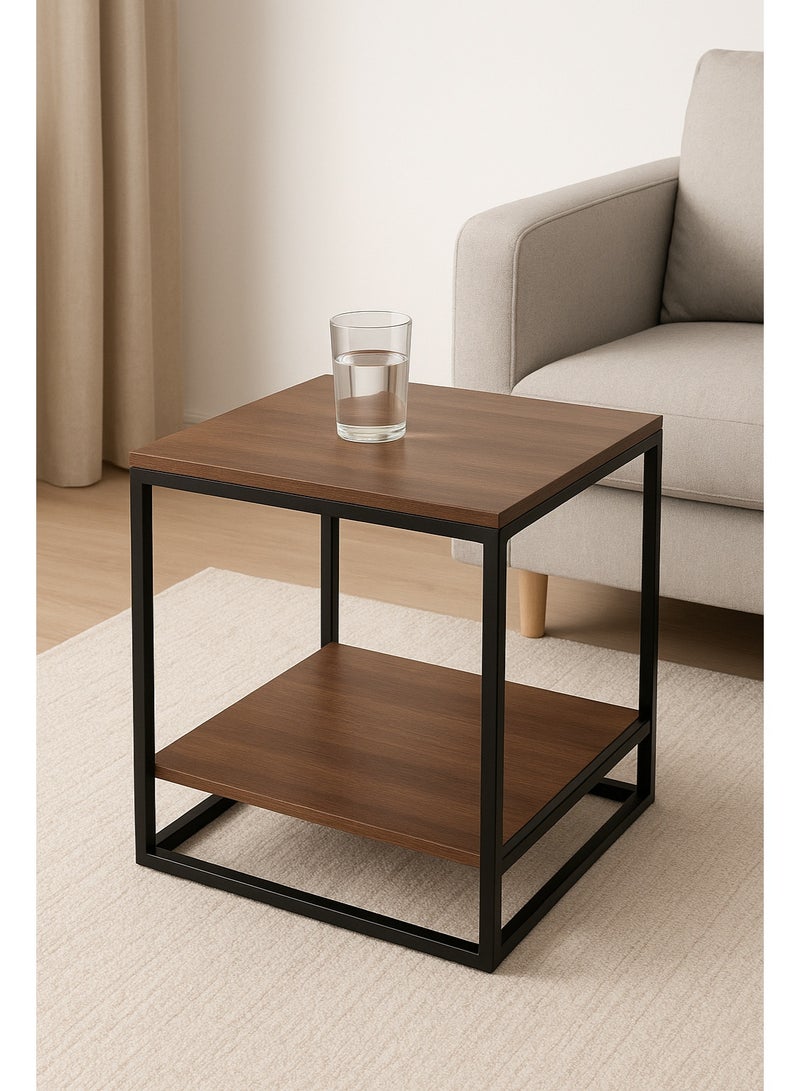 High-Quality MDF Wooden Side Table 40 cm * 40 cm - Image 2