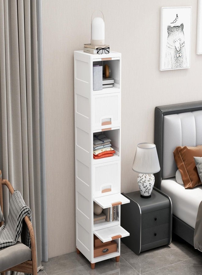 HCN Enterprise 6 Tier Organizer for Clothes Modular Kitchen Storage Rack Wardrobe for Cloth Space Saving Closet for Bedroom Stackable Cabinet Almirah for Living Room (6 Layer) - Image 1