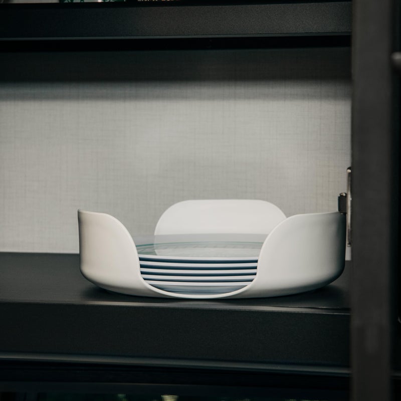 Camco Stack-A-Plate Holder | 2 Different Sizes of Plate Holders | One Plate Holder Fits Plates Up to 7.25â€ & Other Dish Holder Fits Plates Up to 10.25â€ | Great for Travel, RV Storage & More (43601) - Image 5