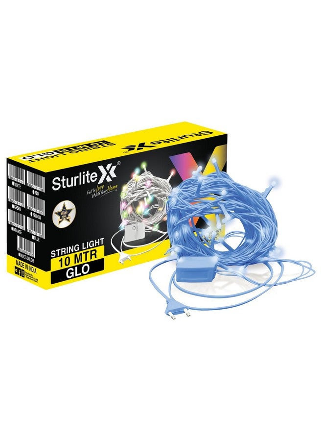 Sturlite GLO Decorative LED Light| 10 Meter Long String Light| 2 Prong Plug Connector| IP20 Protection Serial Set Perfect for Indoor & Outdoor (Blue) - Image 1