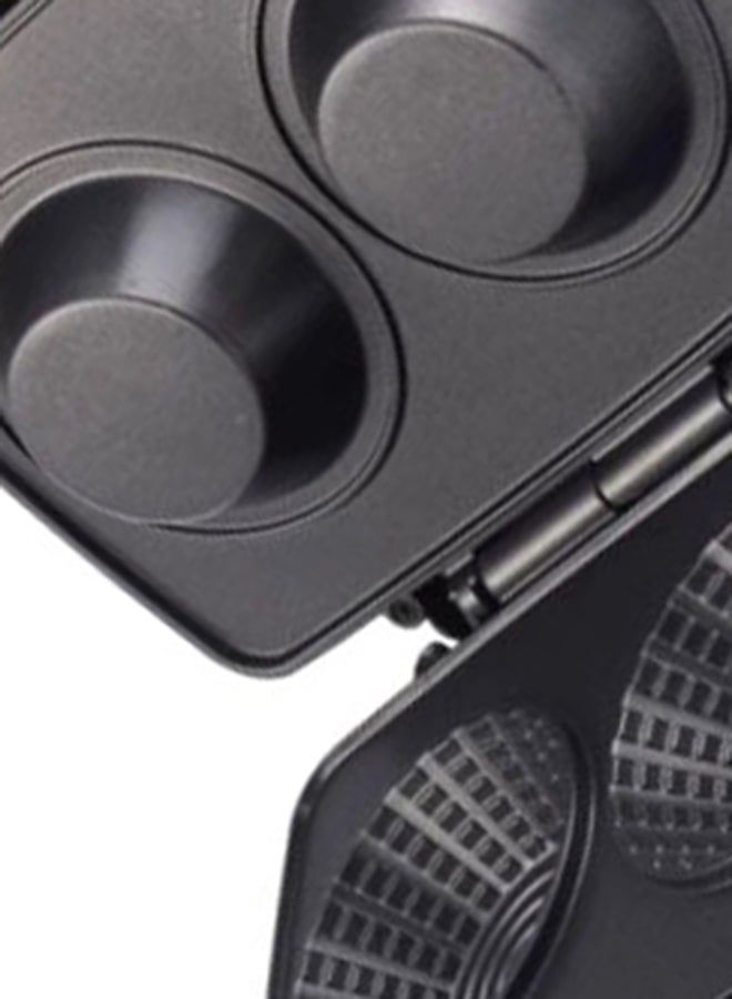 ALSAIF-ELEC Waffle Maker 600W 2 Slices 600 W E05316 Black - Image 5