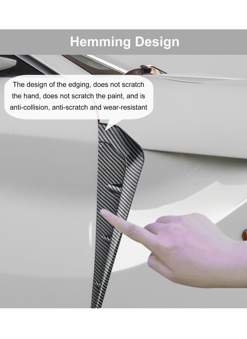 Excefore Car Fender Side Vents 1Pair ABS Carbon Fiber Spoiler Compatible Stickers Decorative Air Flow Intake Hole Grille Auto Exterior Accessories  - Image 5