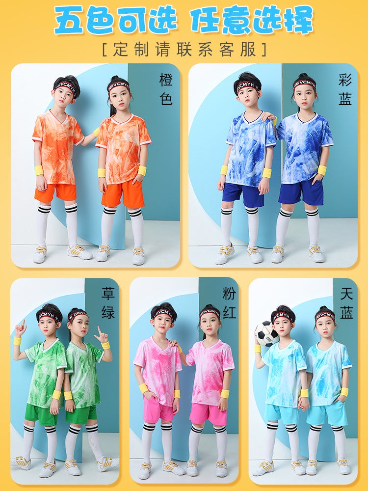Kindergarten Baby Children'S Children'S Basketball And Football Training Clothes Summer Suit Sports Performance Class Clothes - Image 2