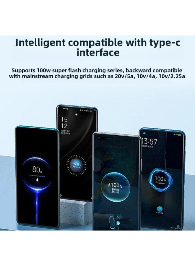 كابل بيانات من النوع c مناسب لهاتف Huawei Oppo Glory Vivo Millet Tpyec6A Fast Charge P40mate50 Charge-اللون: [6a Super Fast Charge] [عبوة واحدة] -0.25 متر  - Image 4