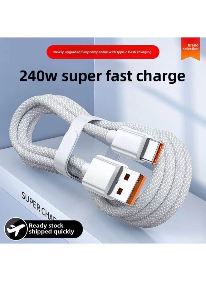 كابل بيانات من النوع c مناسب لهاتف Huawei Oppo Glory Vivo Millet Tpyec6A Fast Charge P40mate50 Charge-اللون: [6a Super Fast Charge] [عبوة واحدة] -0.25 متر  - Image 2
