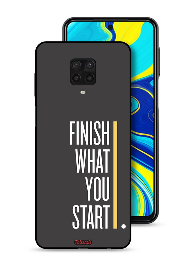 Tolwak Xiaomi Redmi Note 9 Pro Protective Case Cover Finish What You Start - Image 1