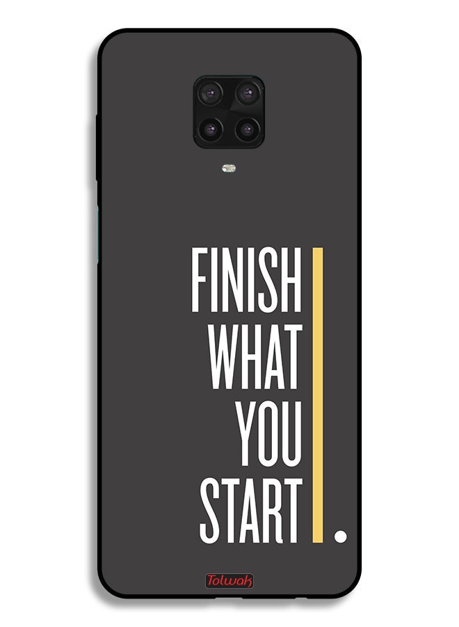 Tolwak Xiaomi Redmi Note 9 Pro Protective Case Cover Finish What You Start - Image 2