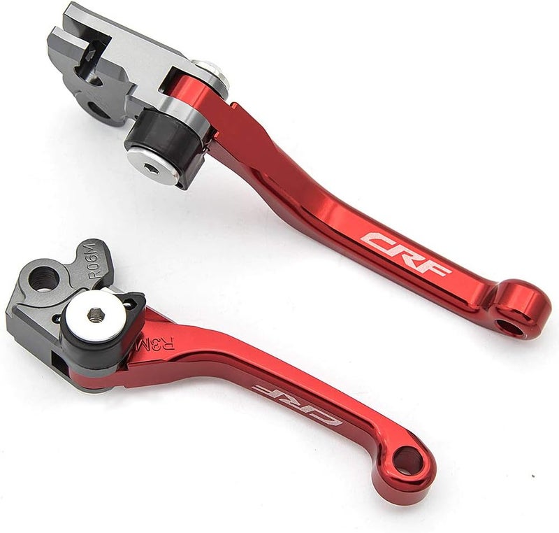 Krace CNC Motorcross Dirt Bike Pivot Brake Clutch Levers Set Fit for CRF250R 2004-2006,CRF250X 2004-2017,CRF450X 2005-2017,CRF450R 2004-2006 - Image 1