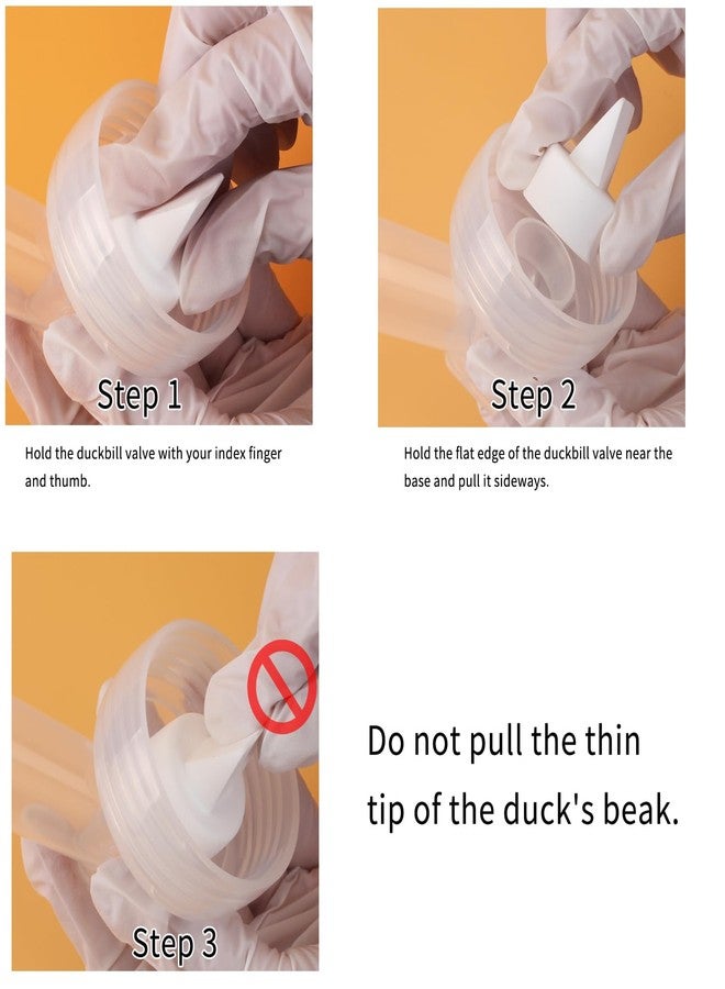 MOOMentaneous Replacement Duckbill Valves Silicone Membrane Compatible with Spectra S1 S2 9 Plus Accessories Valves Replace Not Original Spectra Pump Parts(6 ct White) - Image 5