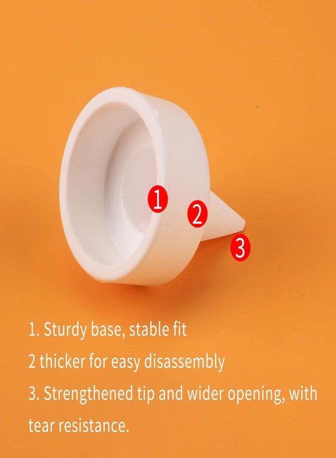 MOOMentaneous Replacement Duckbill Valves Silicone Membrane Compatible with Spectra S1 S2 9 Plus Accessories Valves Replace Not Original Spectra Pump Parts(6 ct White) - Image 4