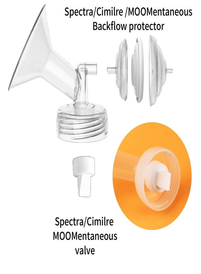 MOOMentaneous Replacement Duckbill Valves Silicone Membrane Compatible with Spectra S1 S2 9 Plus Accessories Valves Replace Not Original Spectra Pump Parts(6 ct White) - Image 3