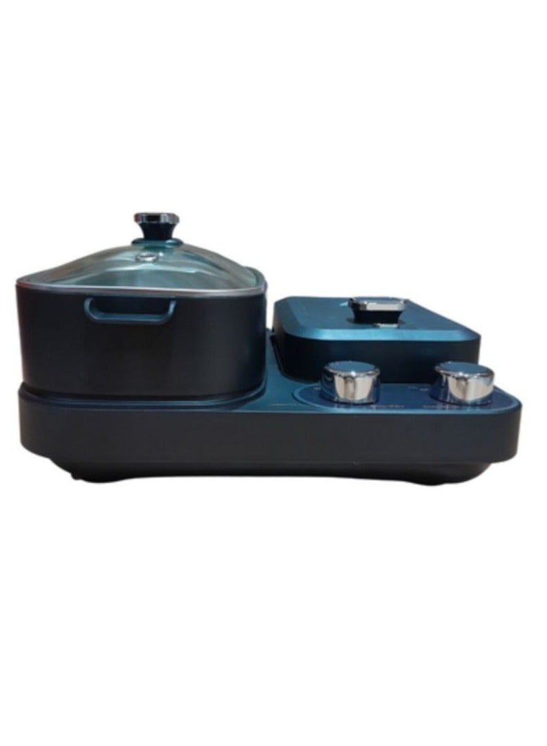 Electric 3 in 1 Household Breakfast Toaster Baking Machine Sandwich Omelette Fry Pan Hot Pot Boiler Food Steamer.  - Image 5