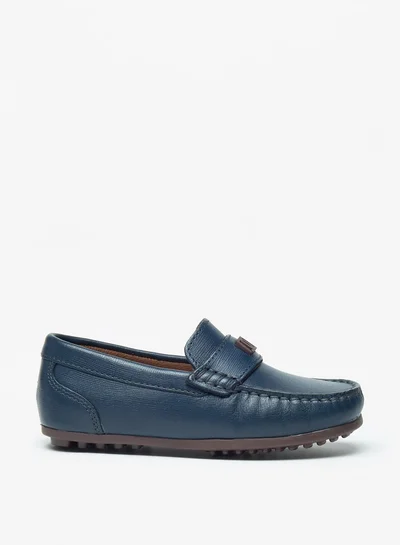 Mister Duchini Boys Textured Slip-On Mocassin