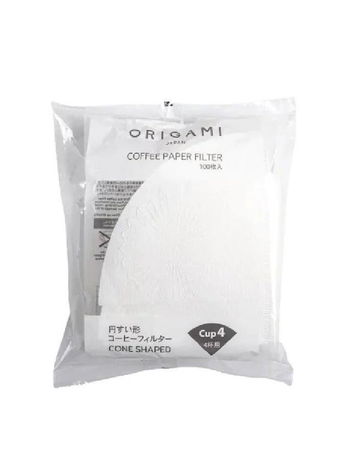 CAFEC Origami Paper filter 100pcs -02 4cups - Image 2