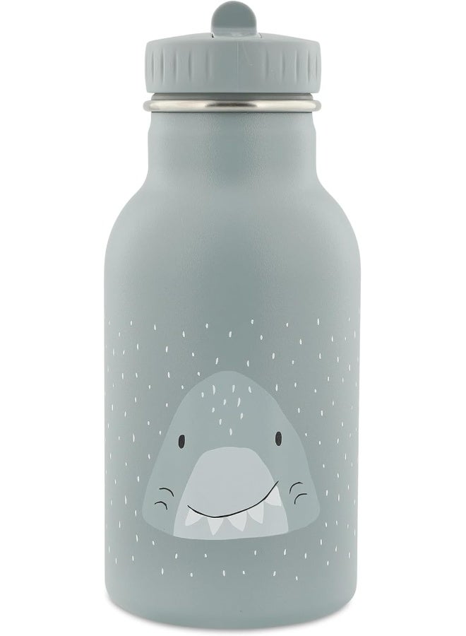 Trixie Insulated Water Bottle for Kids - 350ml Stainless Steel (Mr. Shark) - Image 1