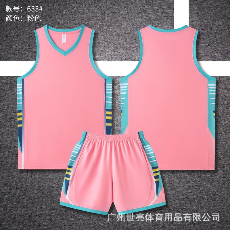 American Basketball Uniform Suit Breathable Quick-Drying Jersey Adult Men'S And Women'S Game Team Uniform Children'S Sports Training Uniform Printing - Image 1