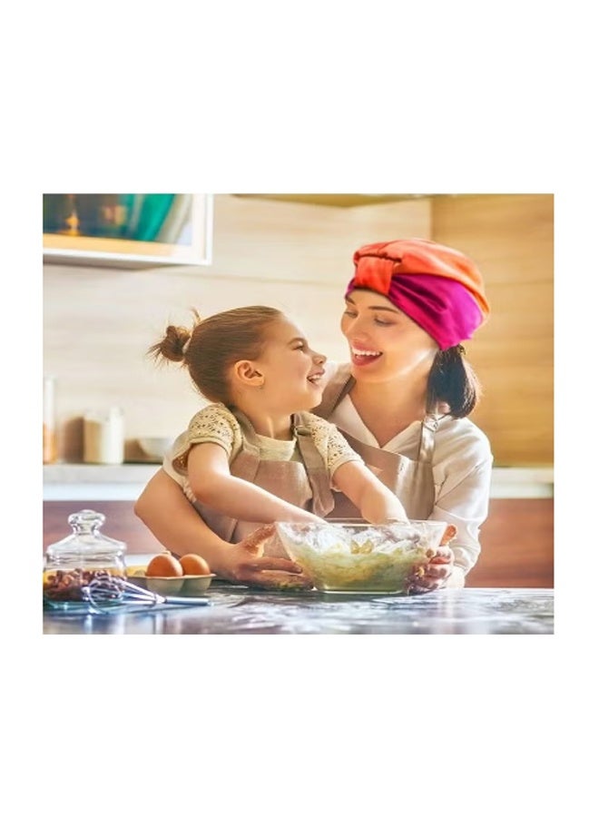 2Pcs Sleep Cap Turban Hat Non slip Elastic Silk Bonnet, for Woman Girl Curly Long Hair, Satin Sleeping Cap for Hair Women, Oversized Design for All Length Thick Curly Hair - Image 4