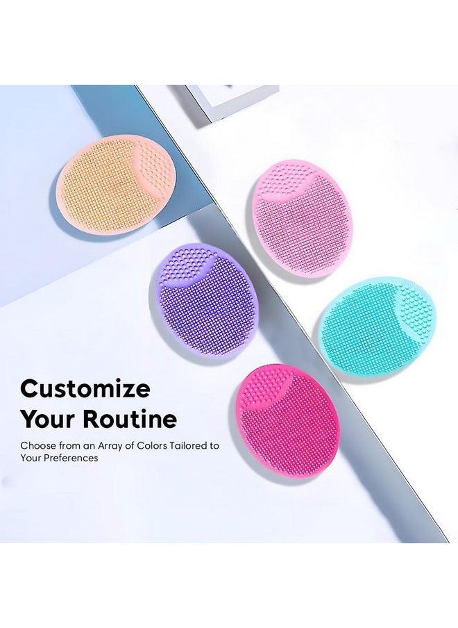 Valkyrie Silicone Face Scrubber Exfoliator, Soft Face Brush, Facial Cleansing Brush, Acne Blackheads Removing, Acne Pore Pad For Deep Cleaning Skin Care For Girls & Women'S (Fs Yellow)  - Image 2